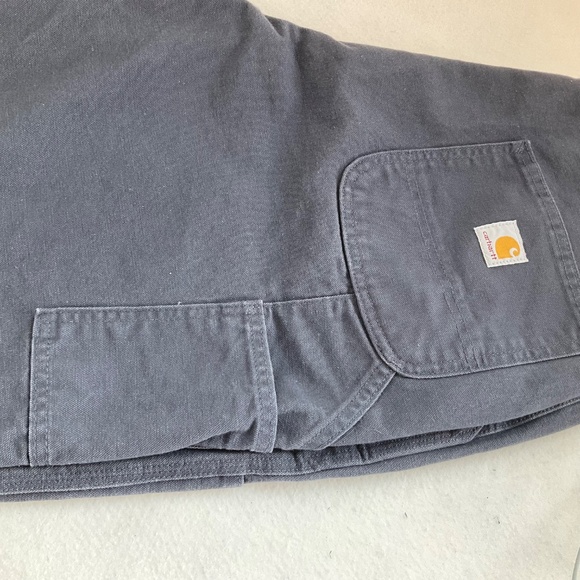 CARHARTT MENS UTILITY RELAXED FIT WORK COTTON CANVAS DUCK HEAVY PANTS 40x30 EUC - Picture 3 of 9